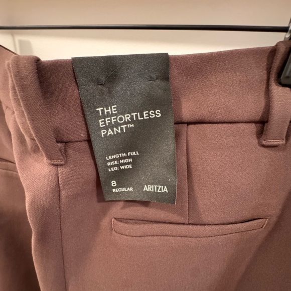 Aritzia Effortless Pant (Re)essential in Rich Mocha Brown - Picture 5 of 6